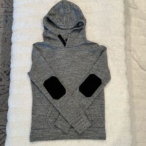 GAP Women’s Gray Sweatshirt with Black Elbow Patches